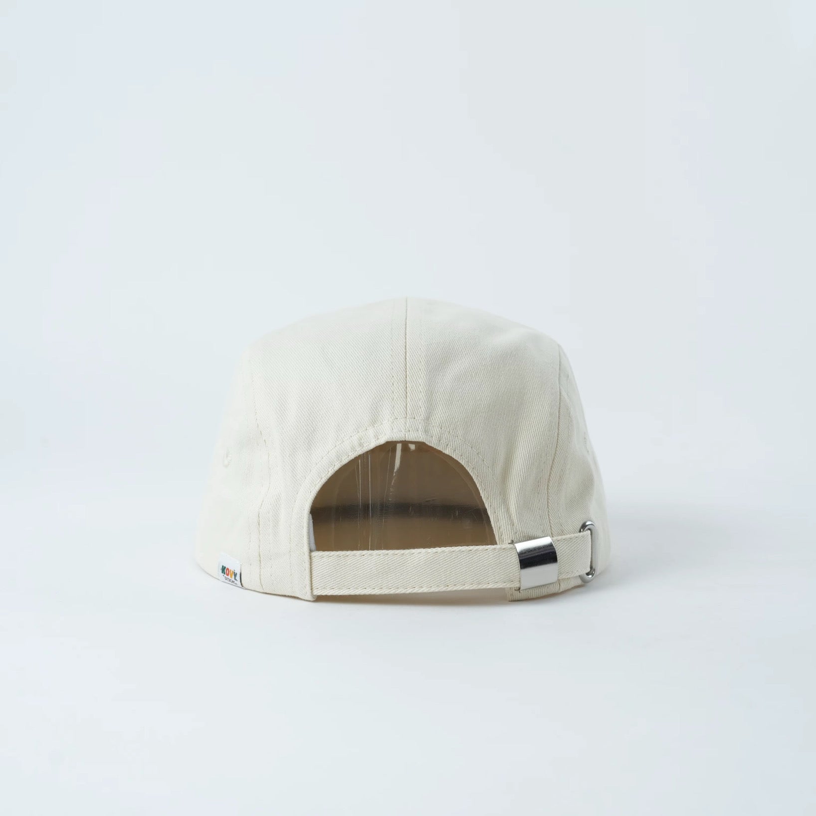Cream Cotton Kids hat with flowers