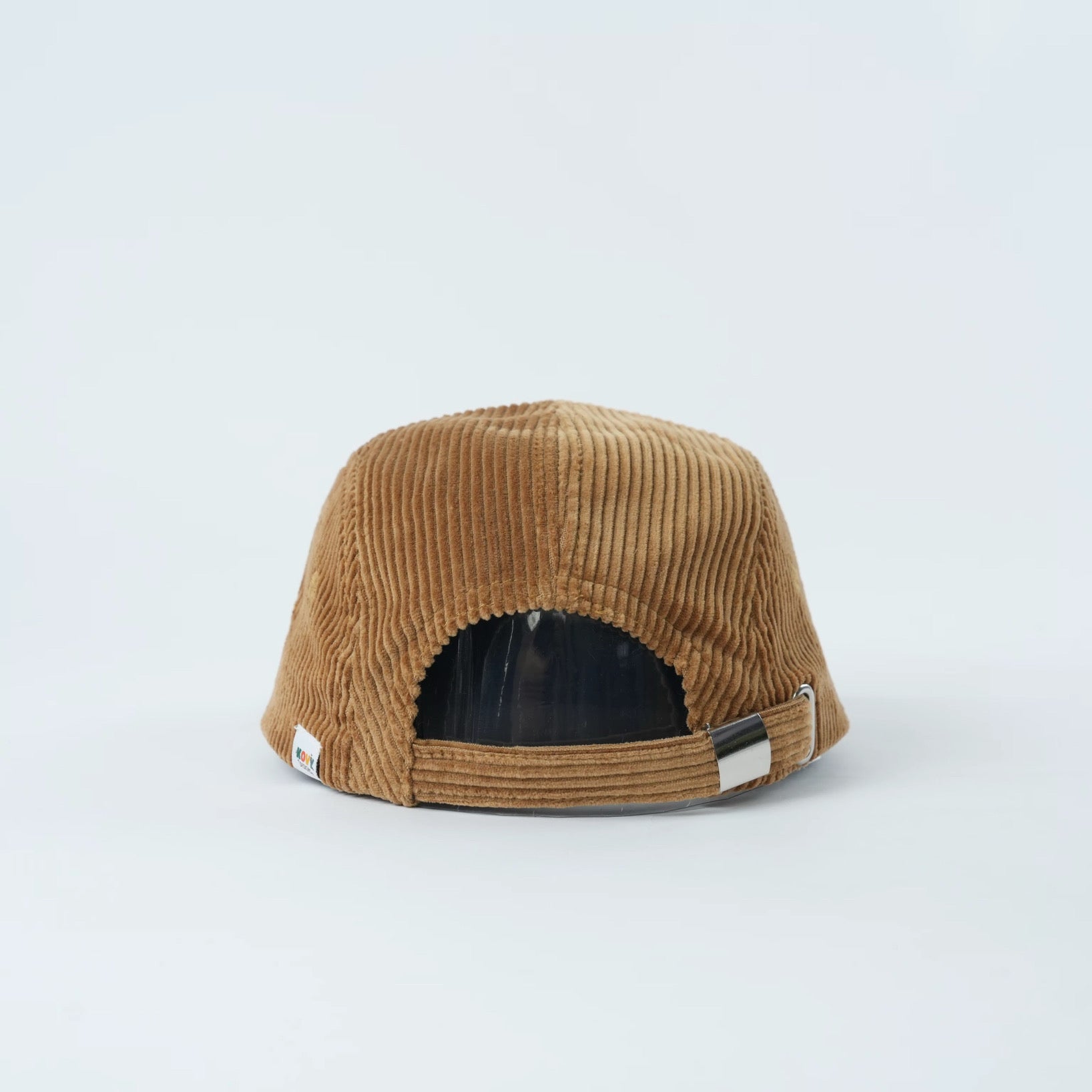 Brown Corduroy Kids hat with Coastal Palms